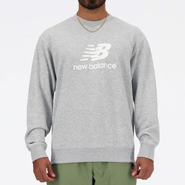 ニューバランス new balance Sport Essentials Stacked Logo スウェットクルー メンズ アパレル ウェア MT41500-AG アスレチックグレーの通販は 5,346円
