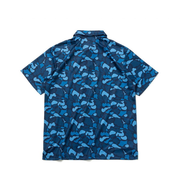 ニューエラ（NEW ERA） ゴルフ 半袖 テック ポロシャツ Duck Hunter Camo -with Golf Ground- ネイビー 14109026の通販は