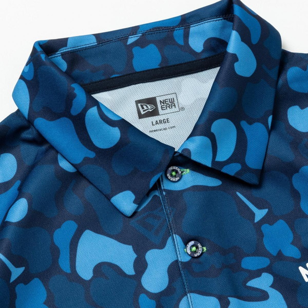 ニューエラ（NEW ERA） ゴルフ 半袖 テック ポロシャツ Duck Hunter Camo -with Golf Ground- ネイビー 14109026の通販は