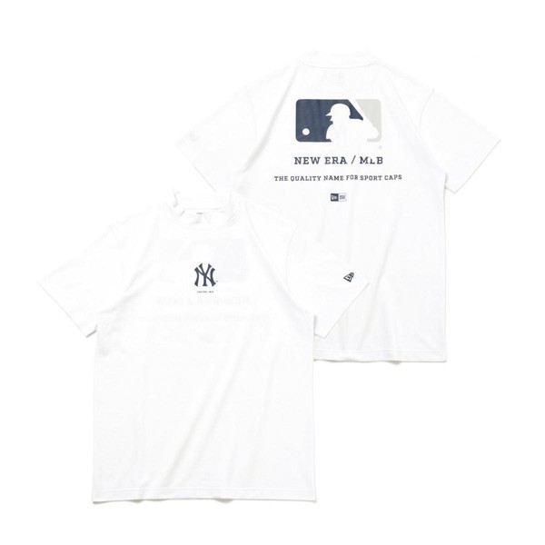 ニューエラ(NEW ERA) ゴルフ 半袖 ミッドネック Tシャツ MLB ニューヨーク・ヤンキース ホワイト 14109057の通販は