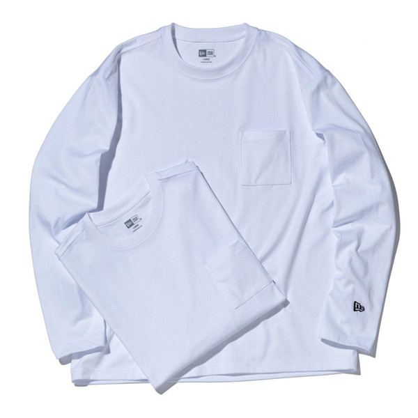 NEWERA  ニューエラ 2-Pack 長袖 パフォーマンス Tシャツ ホワイト 14476602