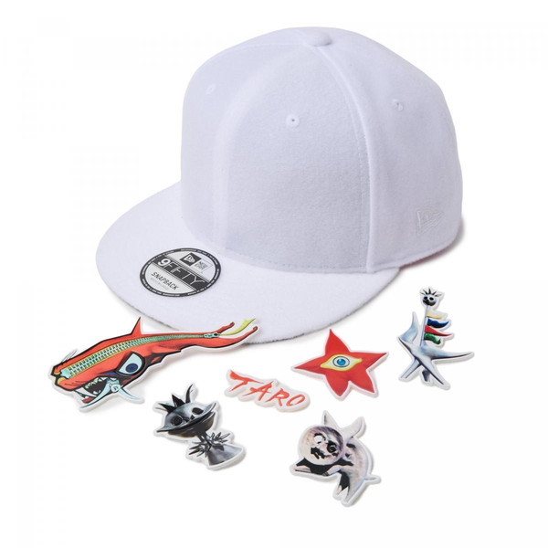 NEWERA  ニュー内鰓 NEW ERA 9FIFTY TARO OKAMOTO 岡本太郎 継ぎ切れ 白いこと 14683772 鳥打ち帽 かぶり笠