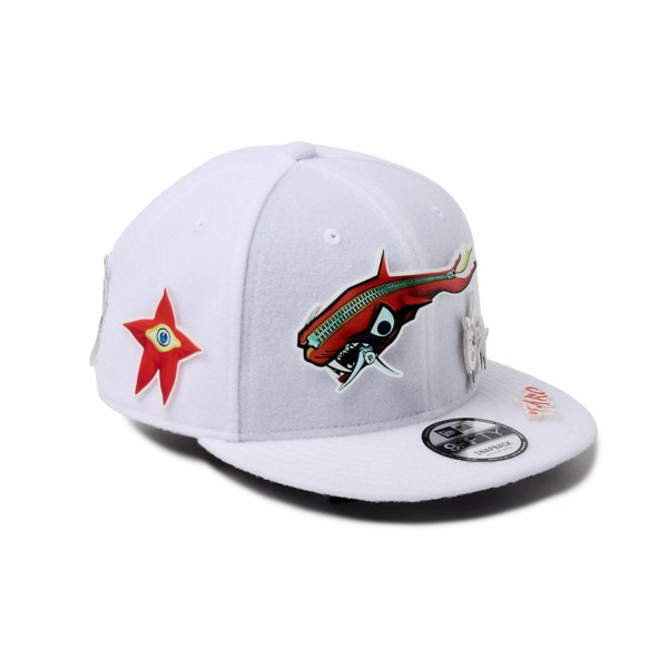 NEWERA  ニュー内鰓 NEW ERA 9FIFTY TARO OKAMOTO 岡本太郎 継ぎ切れ 白いこと 14683772 鳥打ち帽 かぶり笠
