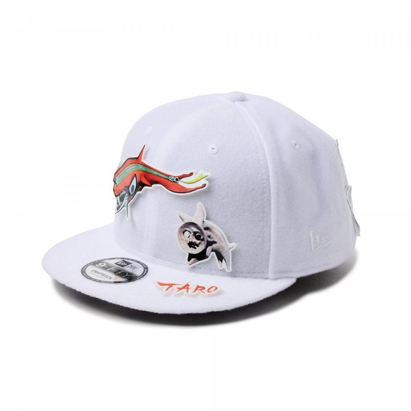 NEWERA  ニュー内鰓 NEW ERA 9FIFTY TARO OKAMOTO 岡本太郎 継ぎ切れ 白いこと 14683772 鳥打ち帽 かぶり笠