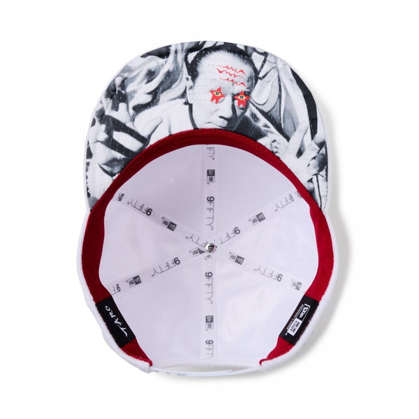NEWERA  ニュー内鰓 NEW ERA 9FIFTY TARO OKAMOTO 岡本太郎 継ぎ切れ 白いこと 14683772 鳥打ち帽 かぶり笠