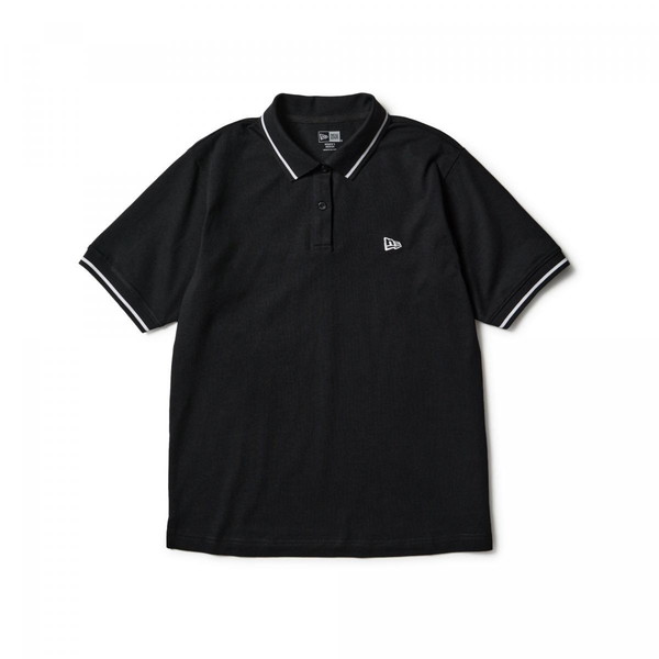 NEWERA  ニューエラ NEW ERA Women’s 半袖 ポロシャツ ストライプカラー ブラック ゴルフ 14859857 レディース
