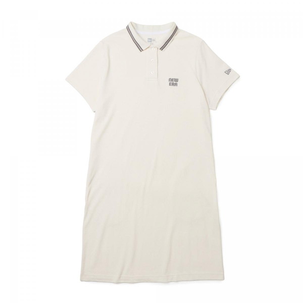 NEWERA  ニュー内鰓 NEW ERA Womens 半袖 ポロ衣装 鹿の子 象牙色 ゴルフ 14859863 レディース
