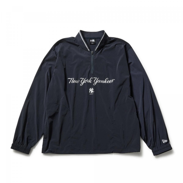 NEWERA  ニュー内鰓 NEW ERA ウーブン ティーシャツ ハーフジップ ニューヨーク州・ヤンキース 米国海軍 ゴルフ 14859890