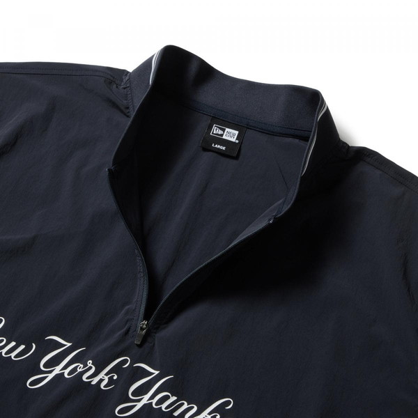 NEWERA  ニュー内鰓 NEW ERA ウーブン ティーシャツ ハーフジップ ニューヨーク州・ヤンキース 米国海軍 ゴルフ 14859890