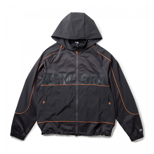 NEWERA  ニューエラ NEW ERA ウィンドジャケット パイピング チャコールグレー ゴルフ 14859898_2