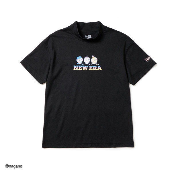 NEWERA  ニューエラ Womens 半袖 ミッドネック Tシャツ 鹿の子 ちいかわ・ハチワレ・うさぎ ブラック/クロームホワイト | ゴルフ 14864558