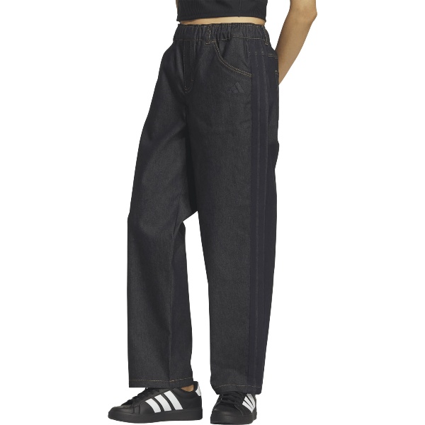 adidas アディダス STADIUM CHROME ルーズフィット デニムパンツ トレーニングパンツレディース P7765-KF0743_1