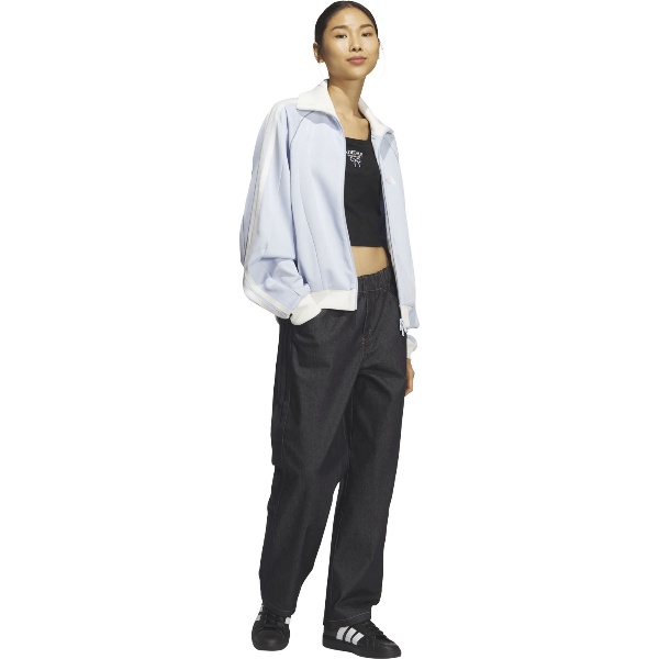 adidas アディダス STADIUM CHROME ルーズフィット デニムパンツ トレーニングパンツレディース P7765-KF0743_3
