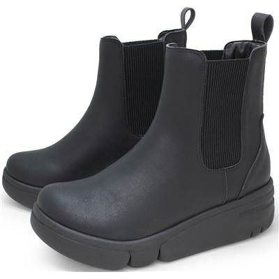 リゲッタカヌー RegettaCanoe 厚底軽量サイドゴアブーツ カジュアル シューズ RE163C-BLK レディース