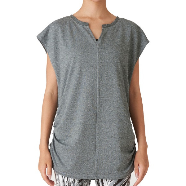 Real Stone リアルストーン スリーブレストップ ウェルネス ノースリーブ・タンクトップ RSC521TT-GRY