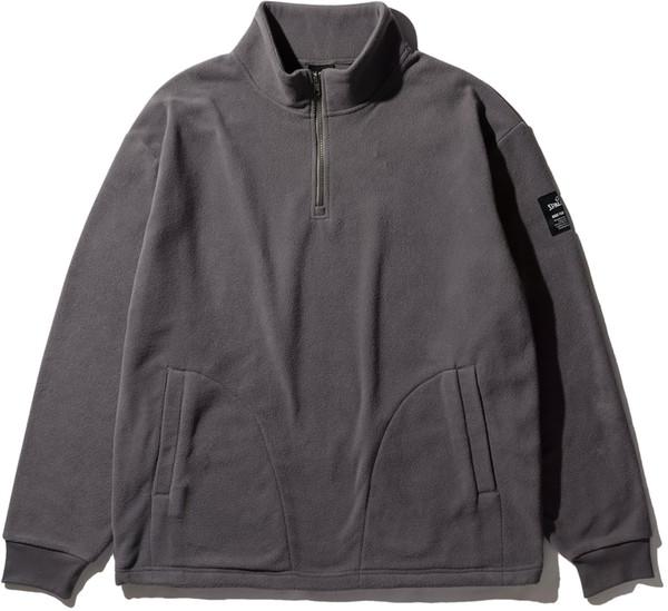 SPALDING スポルディング コートサイド フリース ハーフジップ プルオーバー バスケットボール フリース ベロアジャケット SMJ25113-7900
