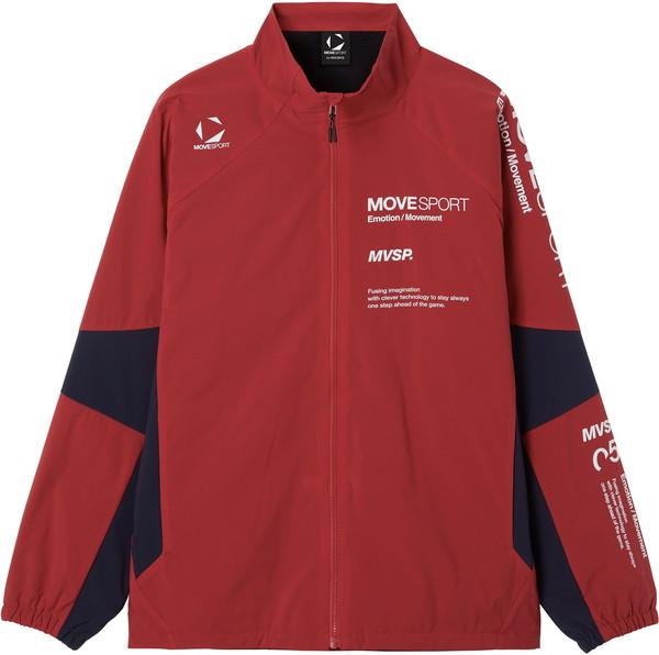 DESCENTE デサント ムーブスポーツ ブラッシュドスタンドジャケット マルチスポーツ ウインドシャツメンズ ST5FWB31M-RD00