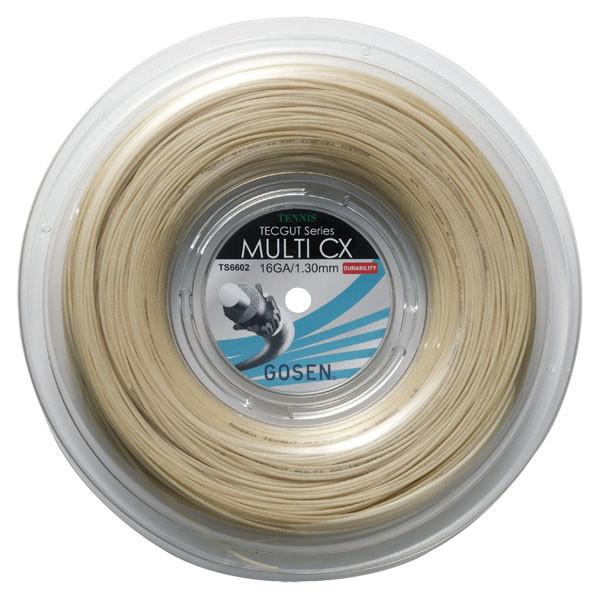 18SS GOSEN ゴーセン テックガット マルチ CX 16 ロール テニス ガット TS6602NA