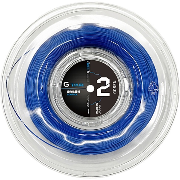GOSEN ゴーセン G-TOUR 2 16L ロール メタリックブルー テニス 硬式ガット TSGT212MB