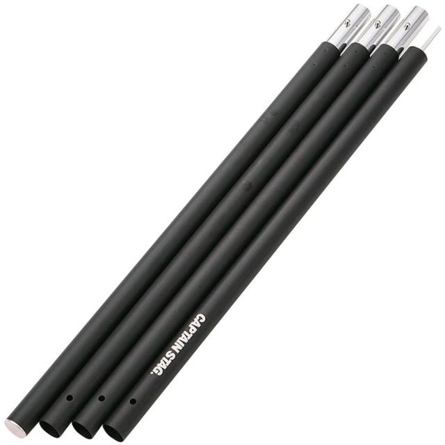 CAPTAIN STAG キャプテンスタッグ アルミジョイントポール径28mmx240cm 4本つなぎ ブラック UA-4512 アウトドア UA4512の通販は 7,386円