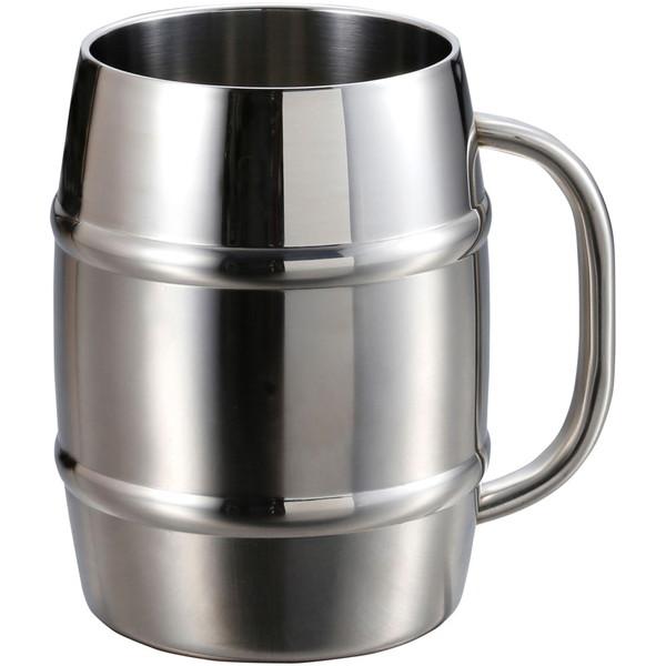 CAPTAIN STAG キャプテンスタッグ ダブルステンレス樽型ビアジョッキ1000 アウトドア 食器・燃料 UE3499の通販は 5,565円