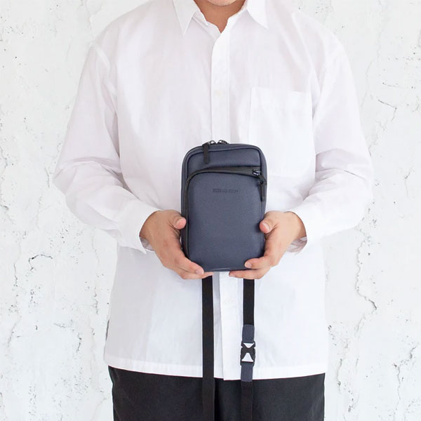 BROSKI AND SUPPLY ブロスキーアンドサプライ BBOM-B1220-NAVY TUBE ショルダーバッグ_2