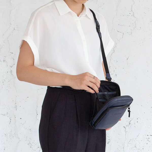 BROSKI AND SUPPLY ブロスキーアンドサプライ BBOM-B1220-NAVY TUBE ショルダーバッグ_3