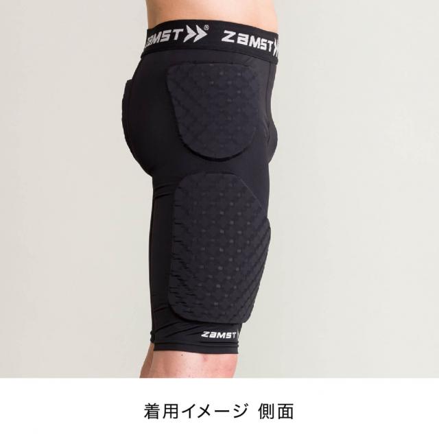ザムスト ZAMST ブレイブパッドショーツ 衝撃吸収 スポーツ バスケット 388901 388902 388903 388904_6