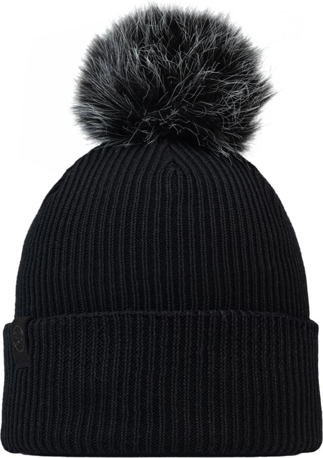 Buff バフ KNITTED BEANIE KESHA BLACK アウトドア 帽子 ニット帽 ニット カフビーニー フェイクファーユニセックス 590336
