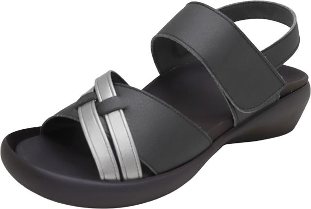 RegettaCanoe リゲッタカヌーウェッジサンダル ウェッジソール バイカラー レディース カジュアル サンダル CJFW3516A-BLK