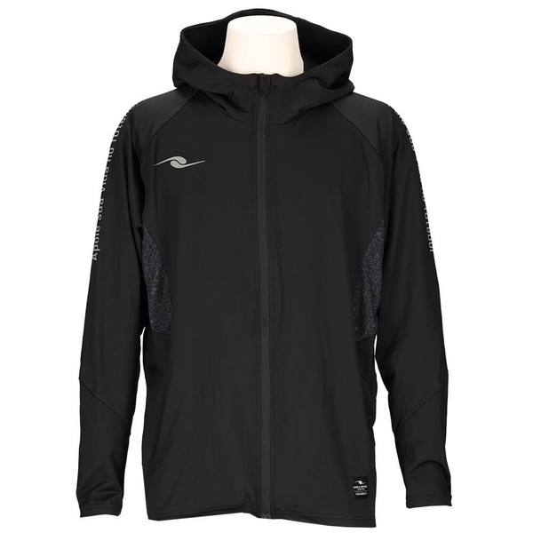 ダウポンチ DALPONTE 裏起毛ウォームジップフーディ サッカー フットサル DPZ0442-BLACK