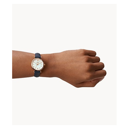 フォッシル FOSSIL 腕時計 CARLIE MINI 三針 ネイビー レザーウォッチ ES4502 レディース 正規品_1