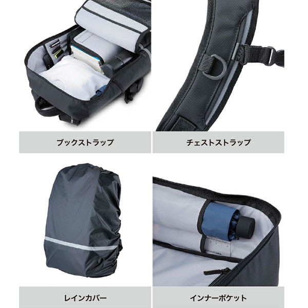 フットマーク FOOTMARK ラクサック プレミアム 24L RAKUSACK PREMIUM 軽く感じる通学カバン リュックサック スクールバッグ 中学生 高校生 101355_5