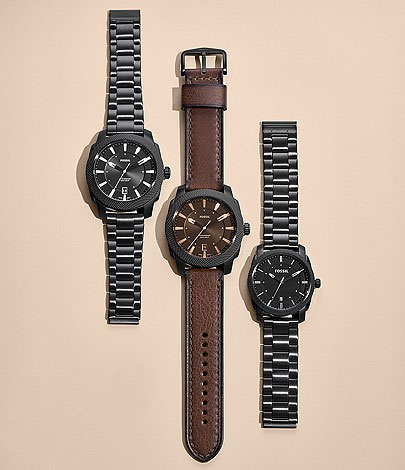 フォッシル FOSSIL 腕時計 MACHINE 三針デイト ブラック ステンレススチールウォッチ FS5971 メンズ アナログ 正規品_4