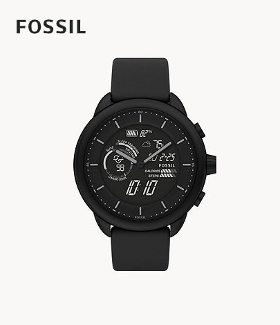 フォッシル FOSSIL 腕時計 ブラックシリコン Gen 6 Wellness Edition ハイブリッドスマートウォッチ FTW7080 メンズ  レディース 正規品｜au PAY マーケット