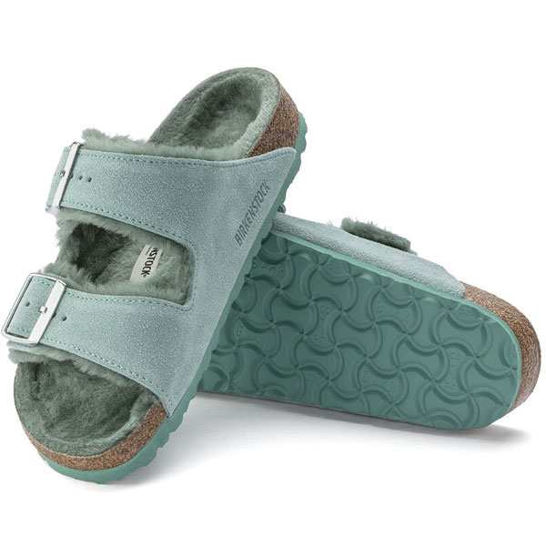 ビルケンシュトック BIRKENSTOCK Arizona Shearling アリゾナシアリング ナロー幅 幅狭 GC1023259 スエードレザー  サンダル｜au PAY マーケット