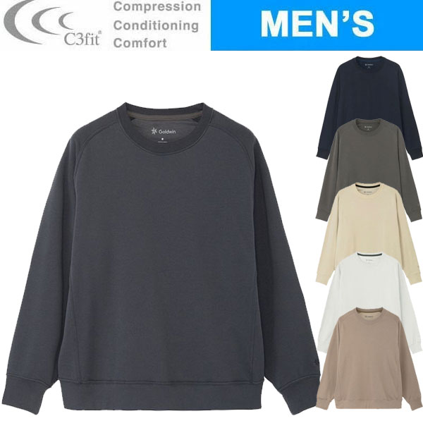 C3fit シースリーフィット RE OPTIMUM SW SH メンズ GC43341 スウェットシャツ 光電子の通販は 12,848円