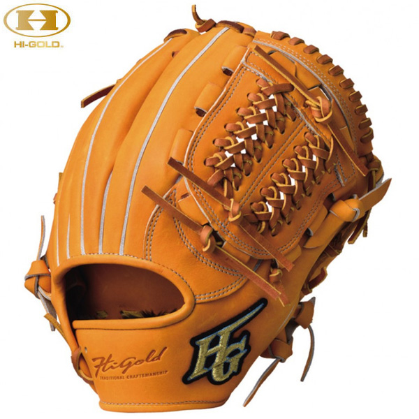 ハイゴールド Hi-GOLD 軟式2023モデル KKG-5006 遊撃手用・二塁手 ダークオレンジ タン 右投げ用 心極KKG5006 野球 ベースボール軟式グラブ グローブ