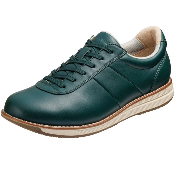 ASAHI アサヒシューズ ファスナー付 メディカルウォークWK L037 グリーン レディース KV78532