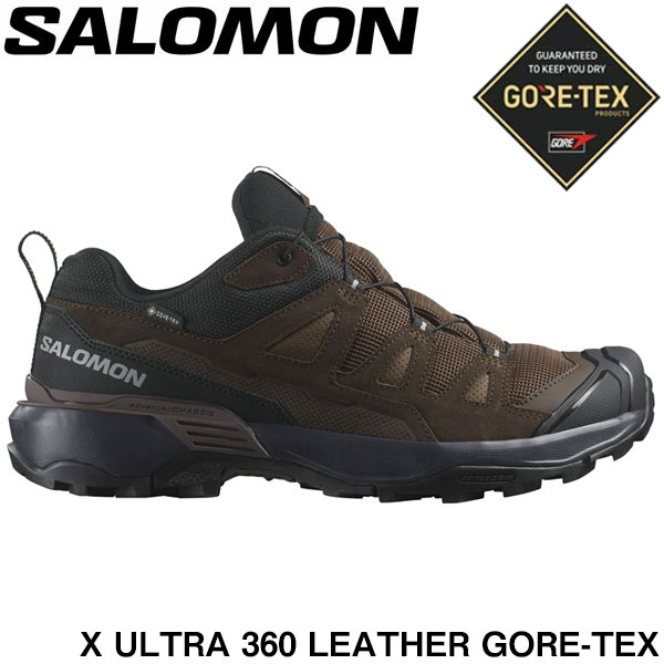 サロモン SALOMON X ULTRA 360 LEATHER GORE-TEX 男性用ハイキングシューズ L47571200 メンズ