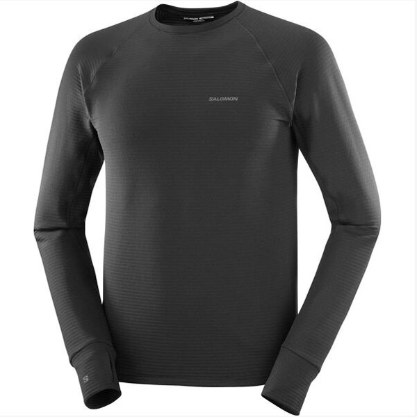 サロモン SALOMON ESSENTIAL LIGHTWARM CN M クルーネックシャツ メンズ LC2603800