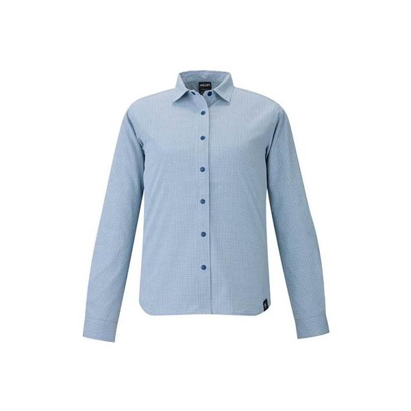 MILLET ミレー インセクト バリヤー チェックシャツ ロングスリーブ MIV03221-N7317 レディース