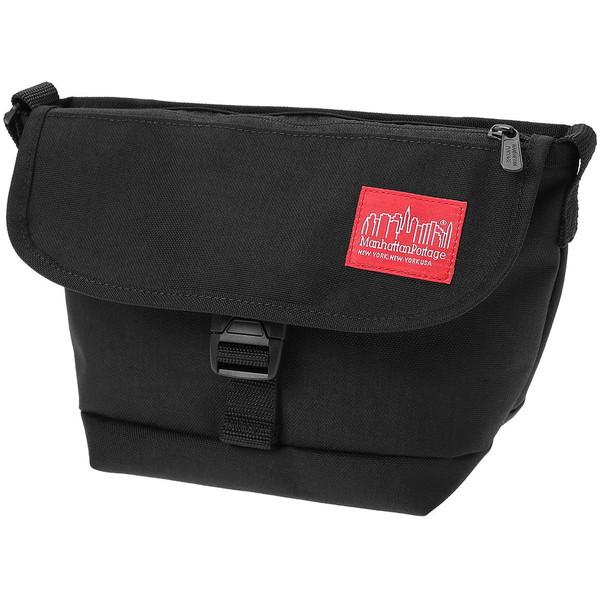 マンハッタンポーテージ Manhattan Portage Nylon Messenger Bag Flap Zipper Pocket ショルダーバッグ MP1603FZP-BLK