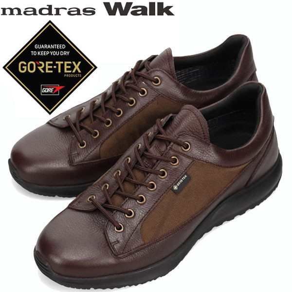 マドラスウォーク madrasWalk 全天候快適なレザースニーカー GORE-TEX MW7602 靴 メンズ