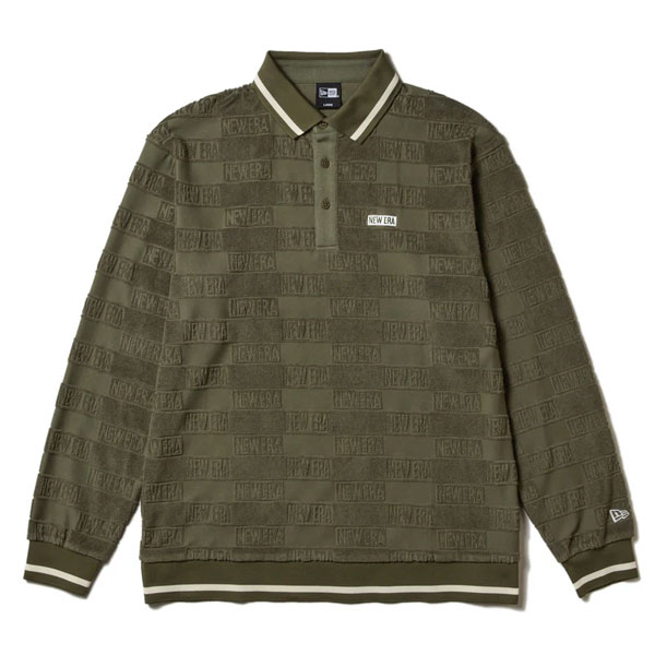 ニューエラ NEW ERA ゴルフ 長袖 ポロシャツ パイル オリーブ 14326406の通販は