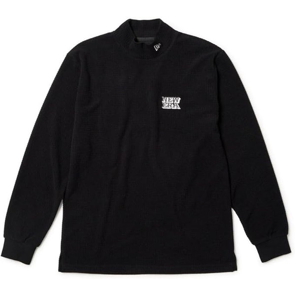 NEW ERA ニューエラ 長袖 ハイネック グリッドフリース Tシャツ ブラック ゴルフ 14669872