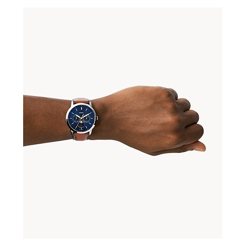 返品交換不可 現品限り処分 フォッシル FOSSIL 腕時計 NEUTRA MOONPHASE マルチファンクション ブラウン エコレザーウォッチ FS5903 メンズ 正規品 即納_1