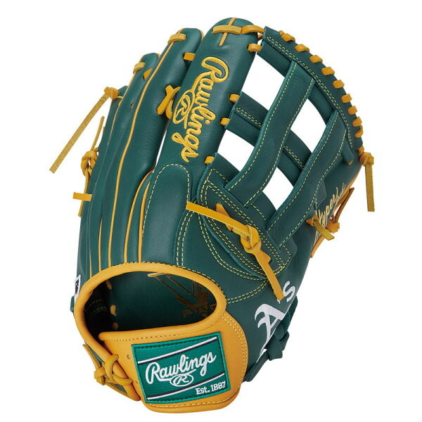 返品交換不可 在庫一掃セール Rawlings ローリングス 軟式 ハイパーテック MLB Y719 OAK GR5HTMY719-OAK 一般軟式グラブ
