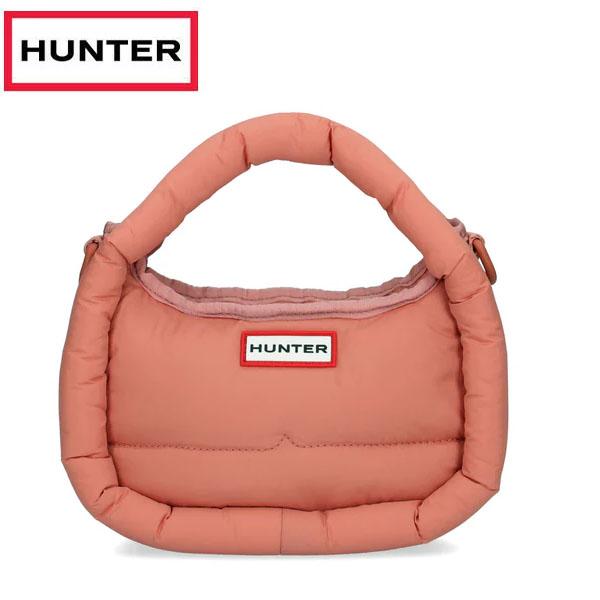 返品交換不可 期間限定セール ハンター HUNTER フレイムド パファー ミニ ホーボー ドリーミーヌード UBX3711KBM-DRN ショルダー