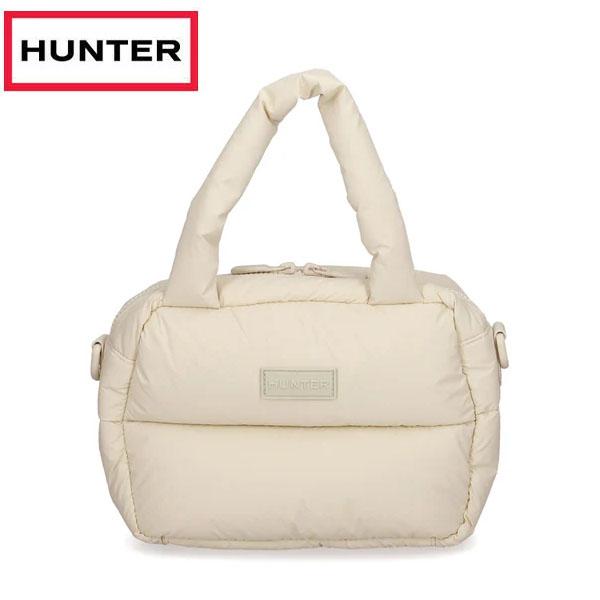 返品交換不可 期間限定セール ハンター HUNTER イントレピッド エクストラ パフド ミニ ボストン キャンバスクリーム UBX5513KBM-CCR ショルダー